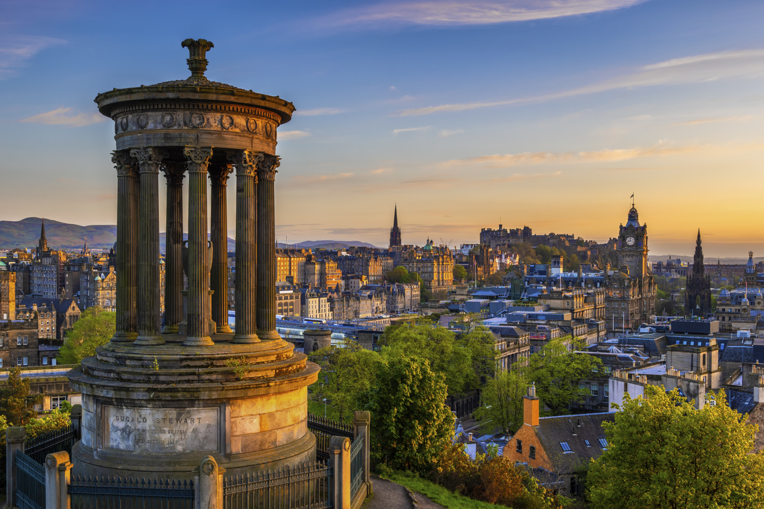 Edinburgh skyline representing local IT support services for small businesses by Technetik